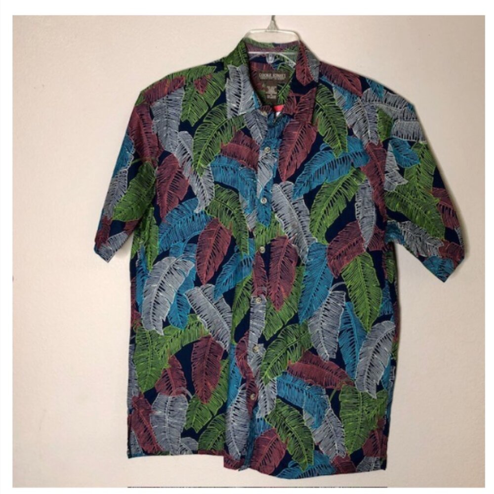 Cooke StreetMen's SHort Sleeve Aloha Shirt 100% Cotton Size M